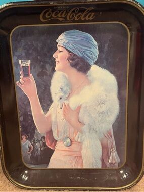Vintage-Coca Cola Metal Serving Tray! Collectors item❤️